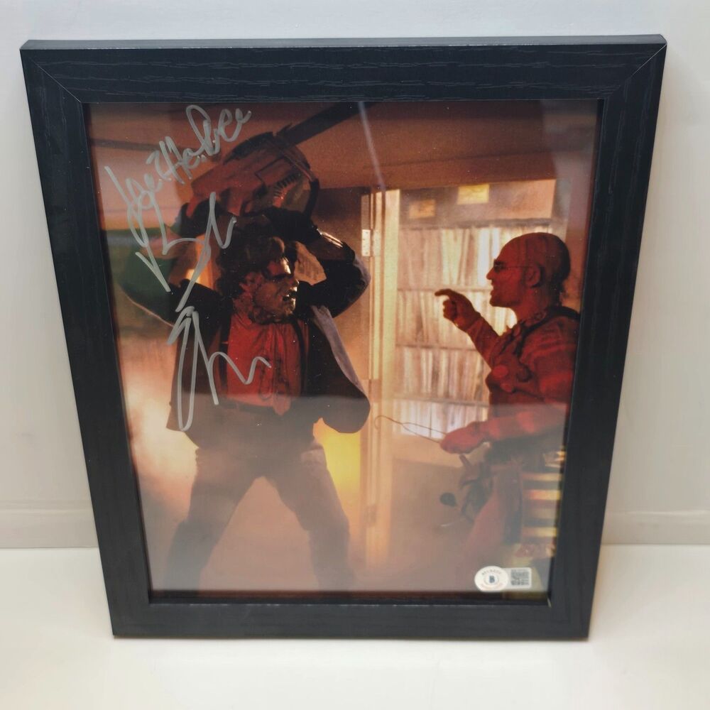 SIGNED Bob Elmore 8x10 Photo with TCM II Leatherface MAN BEHIND THE SAW BECKETT
